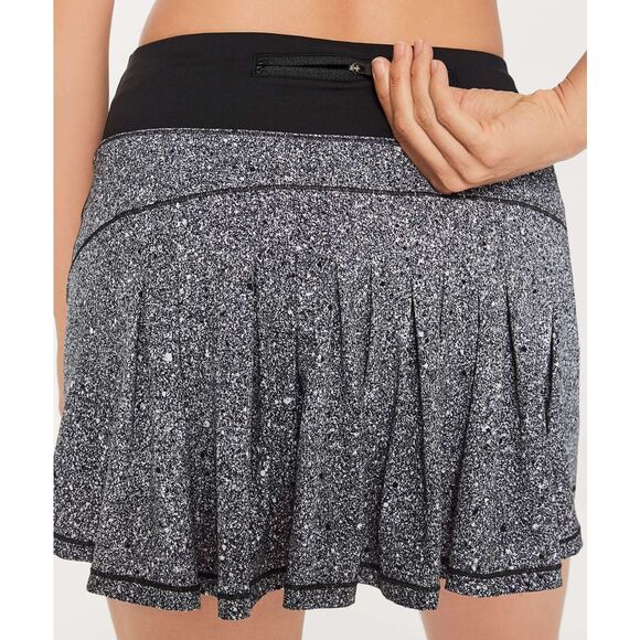 NWT Lululemon Size 2 Tall Circuit Breaker Skirt II Luminesce Black Skort Tennis - Picture 5 of 12
